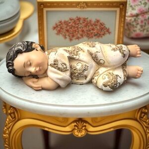 Santini Italy Style Sleeping Baby Figurine